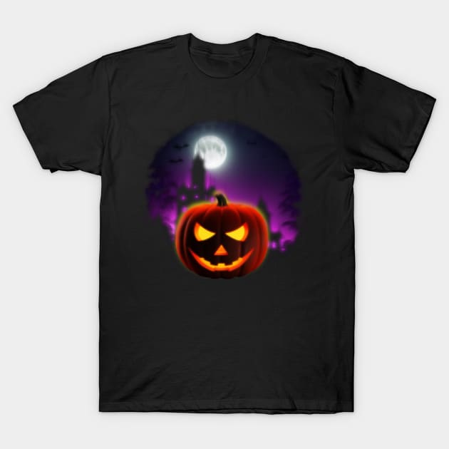 Airbrush Halloween T-Shirt by JPenfieldDesigns